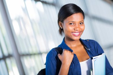 Bayan Afrika üniversite öğrencisi 