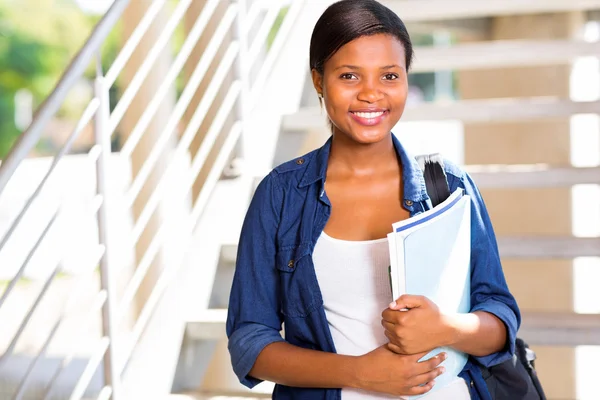 Afro american college student — Stock Photo, Image
