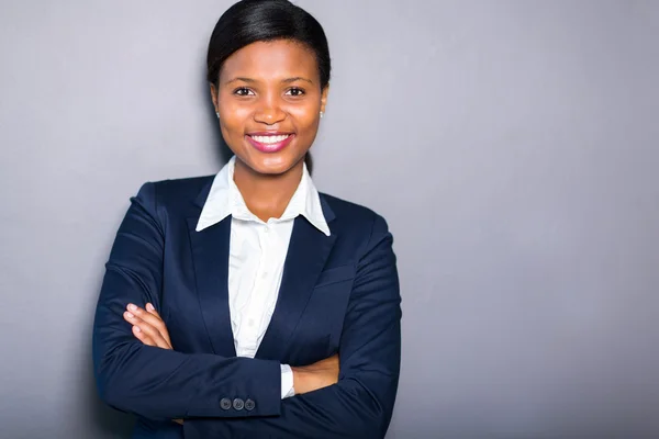 Porträt einer schwarzen Geschäftsfrau — Stockfoto