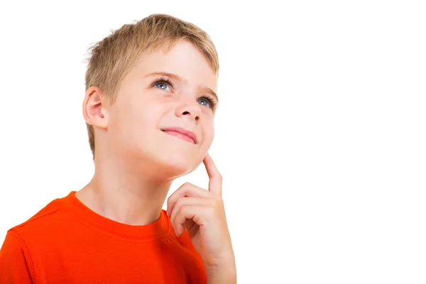 Thoughtful little boy — Stock Photo, Image