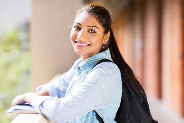 Cute indian college girl — Stock Photo, Image