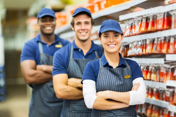 Hardware store co-workers — Stock Photo, Image