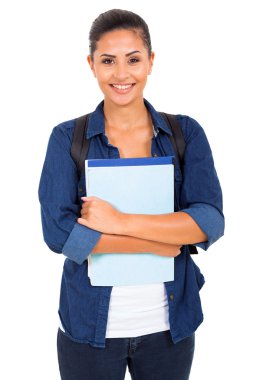 Üniversite öğrencisi holding kitaplar