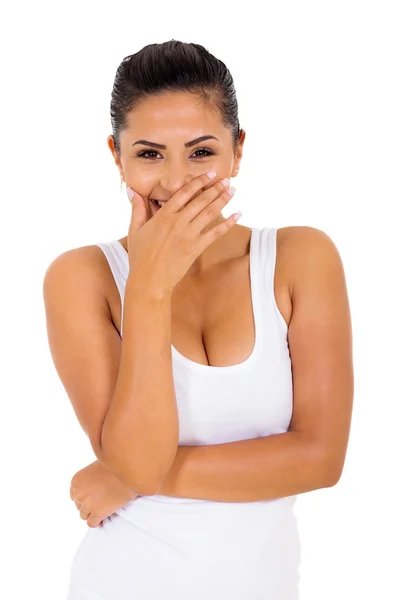 Young woman laughing — Stock Photo, Image