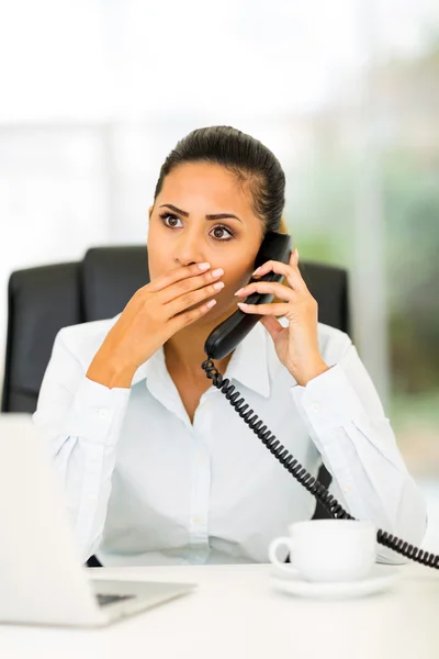 Worker receiving shocking news — Stock Photo, Image