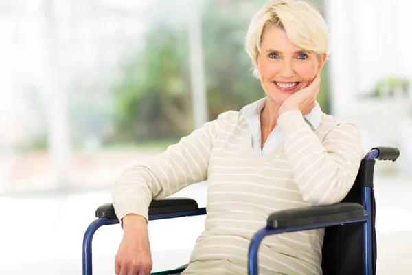 Disabled senior woman — Stock Photo, Image