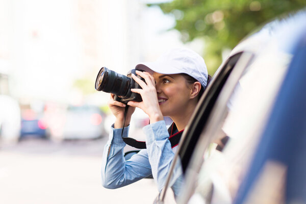 Tourist taking pictures