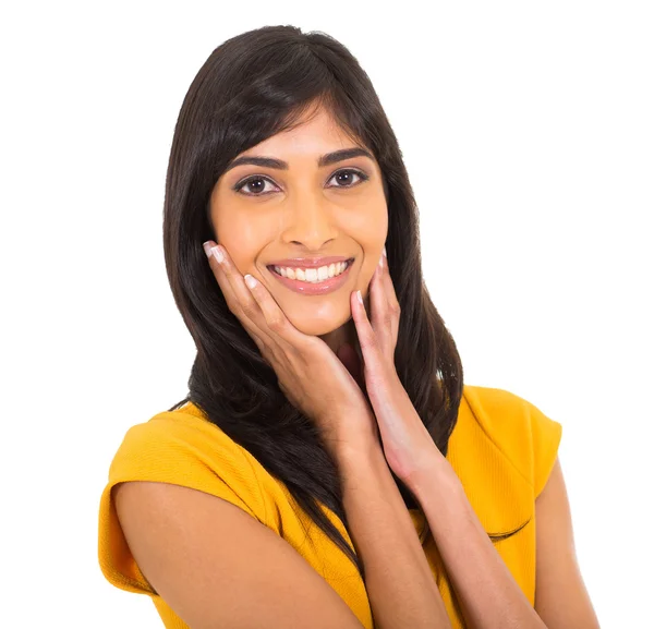 Nahaufnahme einer indischen Frau — Stockfoto