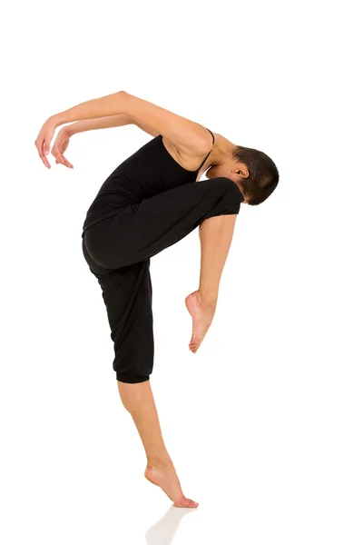 Female dancer practising in studio — Stock Photo, Image