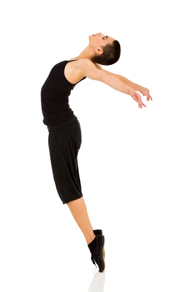 Female dancer standing on toes — Stock Photo, Image