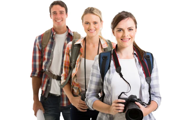 Group of young tourists — Stock Photo, Image