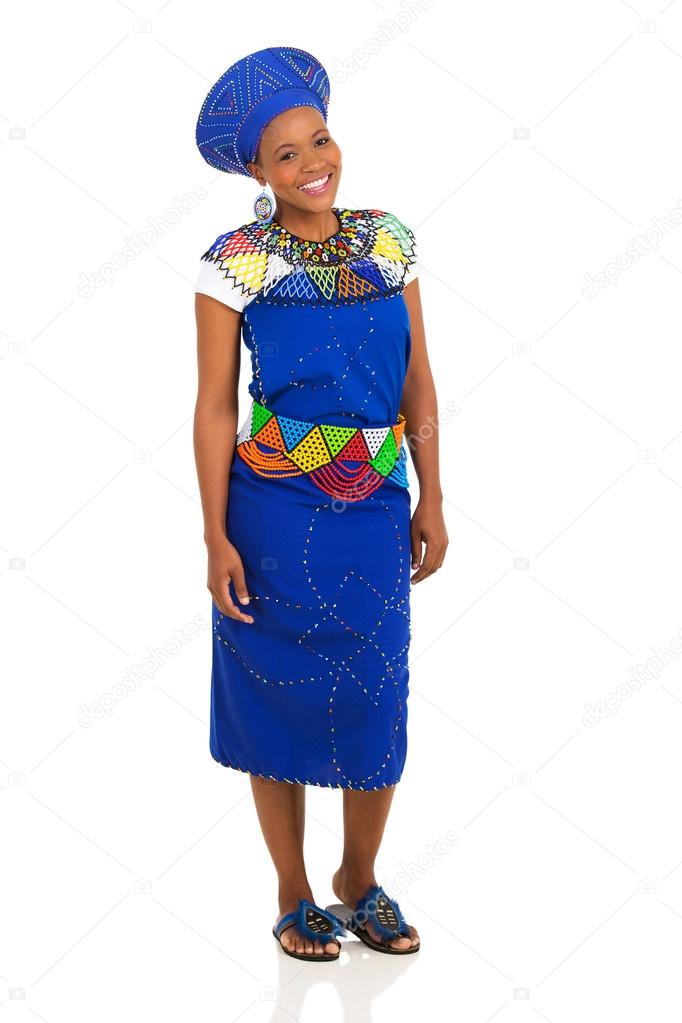 African woman wearing traditional clothing