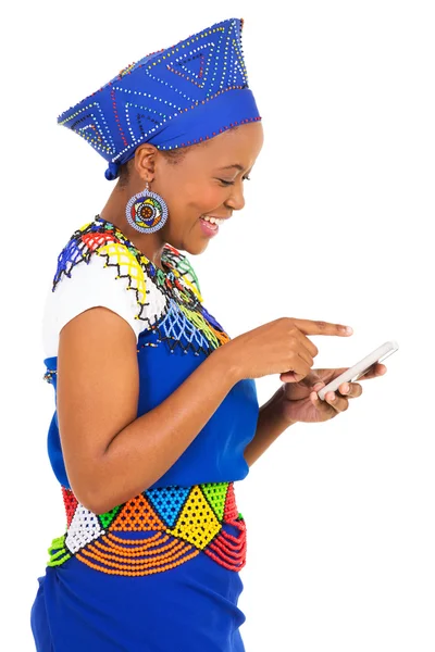 Woman using smart phone — Stock Photo, Image