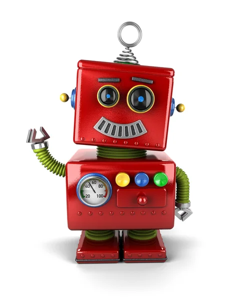 Vintage robot sallayarak