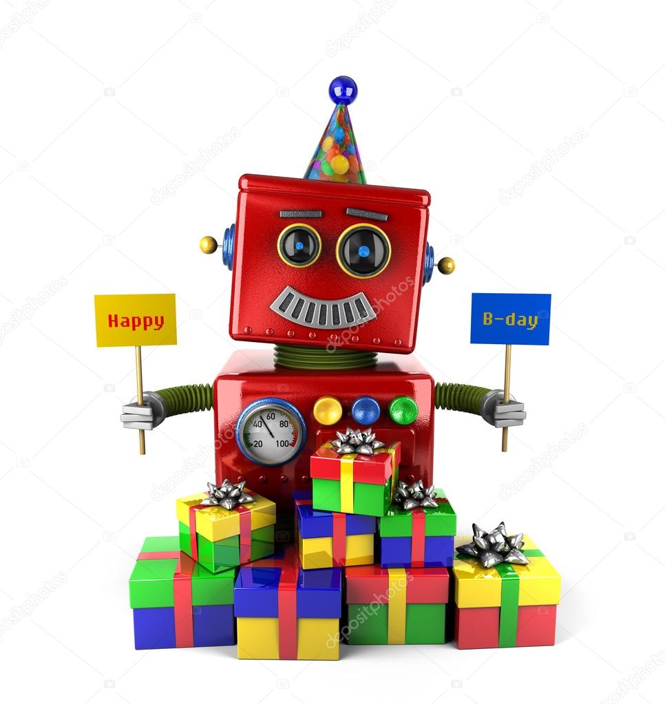 Happy Birthday Robot Photo by 13610170