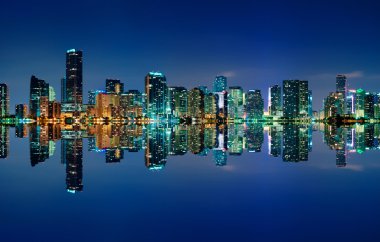 Miami manzarası, gece