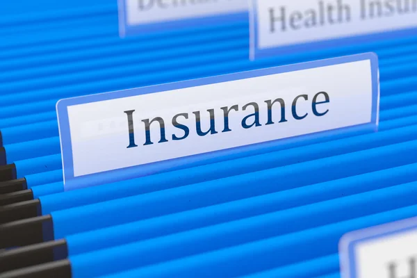 Insurance File Folder — Stock Photo, Image