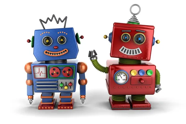 Hračka robot kamarádi — Stock fotografie