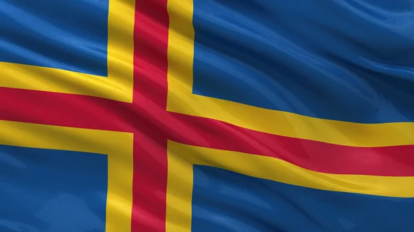 Flag of Aland — Stock Photo, Image