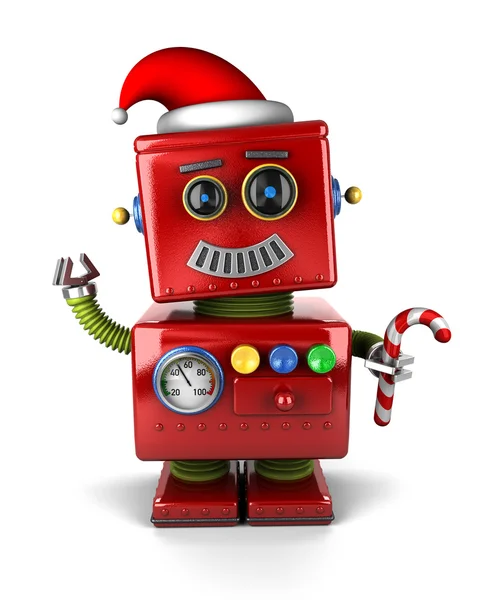 Jultomten robot — Stockfoto