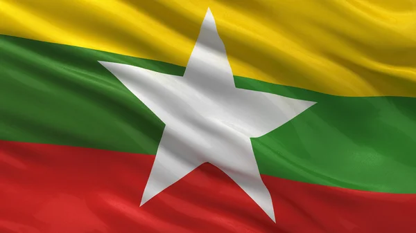 Flagga myanmar — Stockfoto