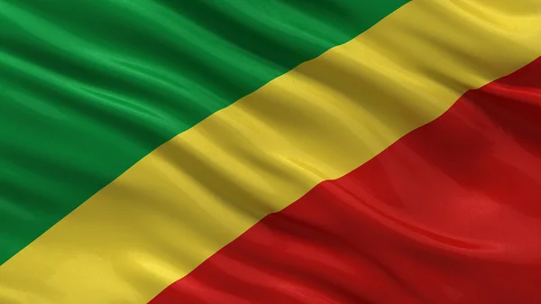 Flagge der Republik Kongo — Stockfoto