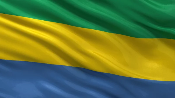 Flaga Gabonu — Zdjęcie stockowe