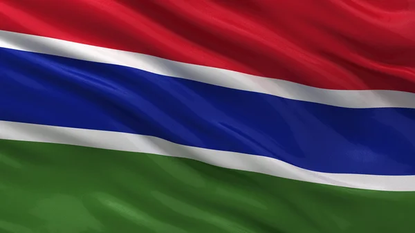 Σημαία της Γκάμπια — Φωτογραφία Αρχείου