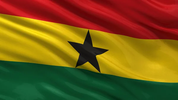 Flagga ghana — Stockfoto