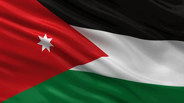 Bandiera della Giordania — Foto Stock