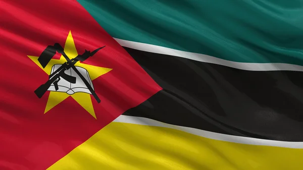 Flaga Mozambiku — Zdjęcie stockowe