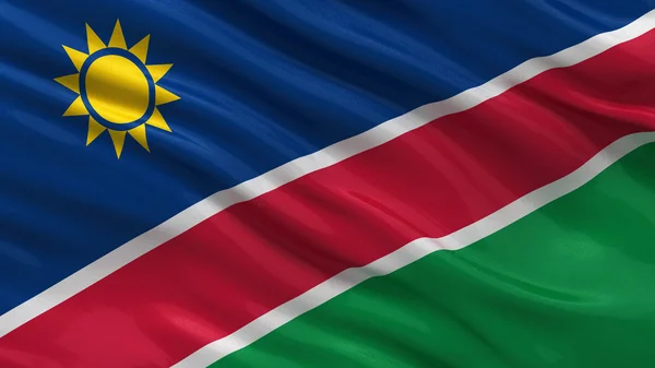 Namibya Cumhuriyeti bayrağı Stok Fotoğraf