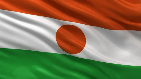 Nijer Cumhuriyeti bayrağı — Stok fotoğraf