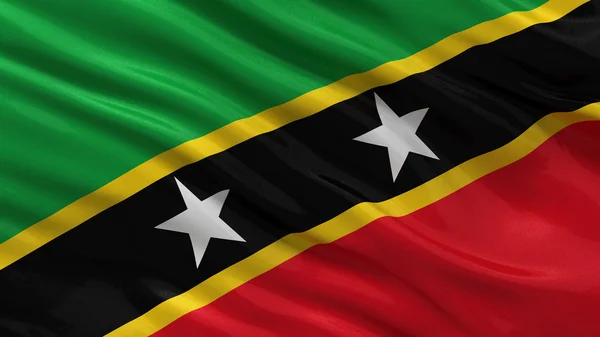 Flag of Saint Kitts and Nevis — Stock Photo, Image