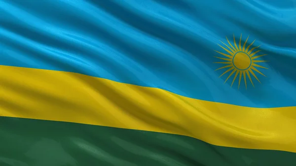 Vlag van rwanda — Stockfoto