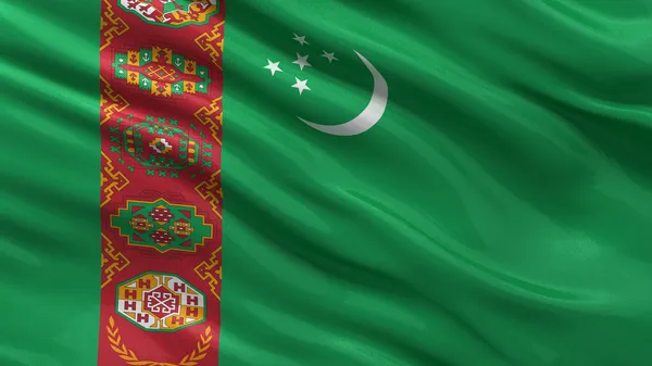 Bandera de Turkmenistan — Foto de Stock