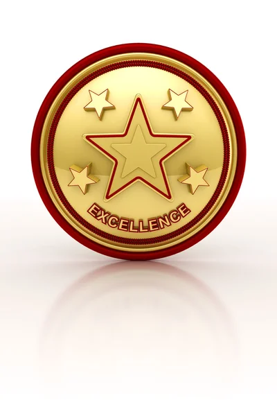 Five star excellence seal — Stock Photo, Image