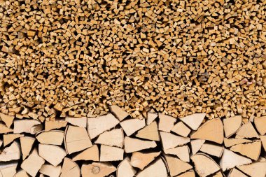 kıyılmış yakacak odun