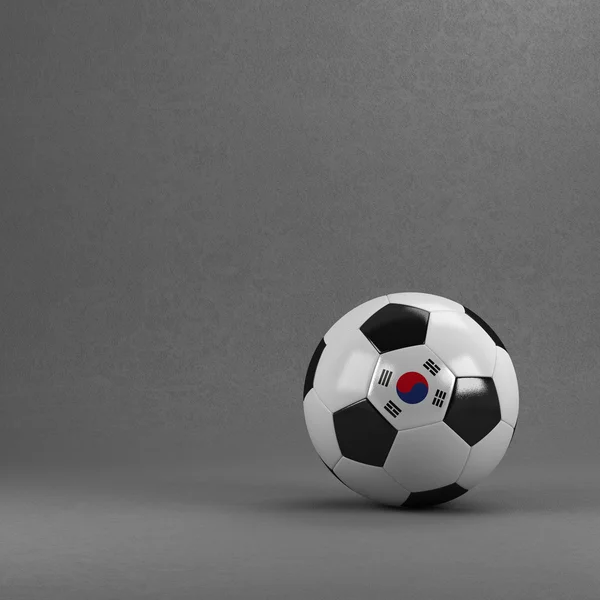 South Korea Soccer Ball — Stock Photo, Image
