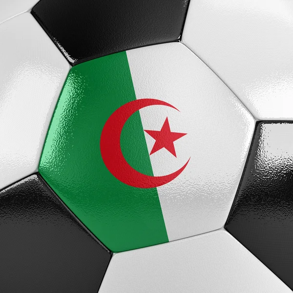 Alžírsko fotbalový míč — Stock fotografie