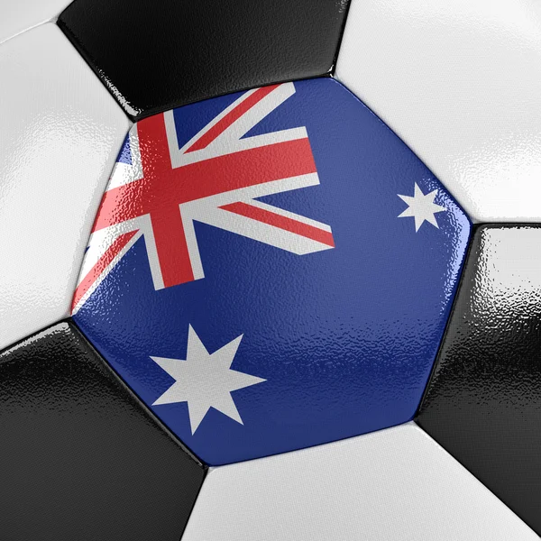 Australia Soccer Ball — Stock Photo, Image