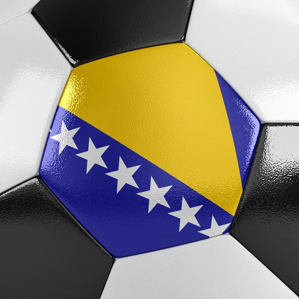 Bosnia and Herzegovina Soccer Ball — Stock Photo, Image