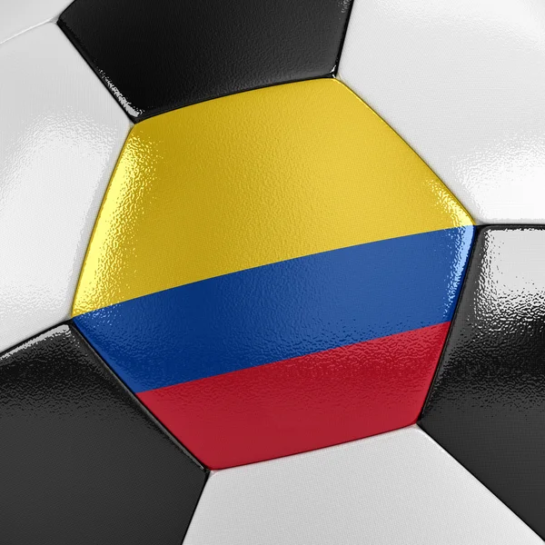 Bola de fútbol Colombia —  Fotos de Stock