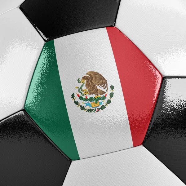Мексиканский футбольный мяч — стоковое фото