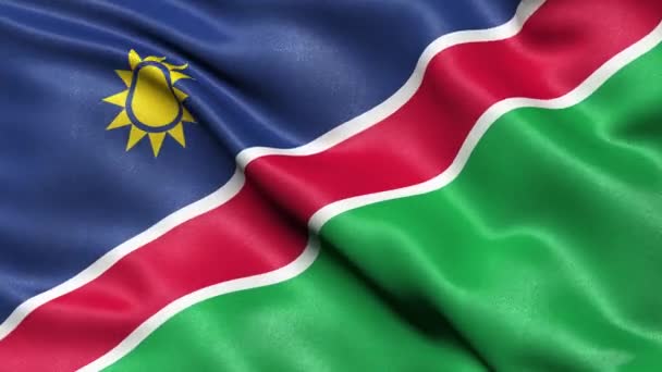 Namibia Flag Seamless Loop Animazione — Video Stock