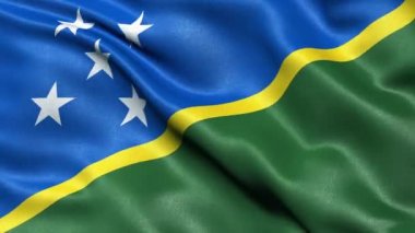 Solomon Adaları Bayraksız Döngü. 3 Boyutlu Canlandırma.