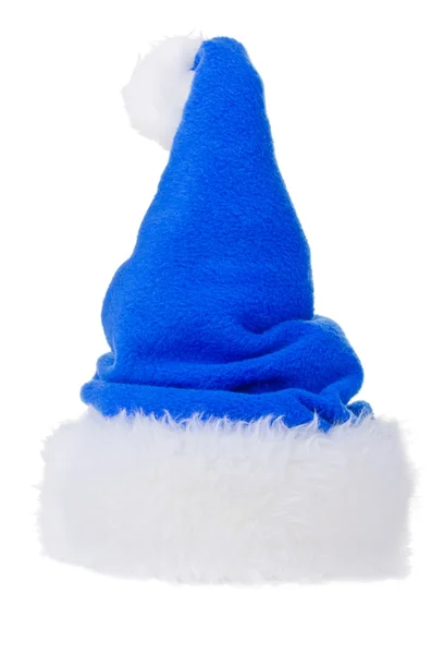 Blaue Weihnachtsmütze — Stockfoto