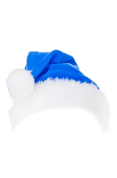 Chapeau de Noël bleu — Photo