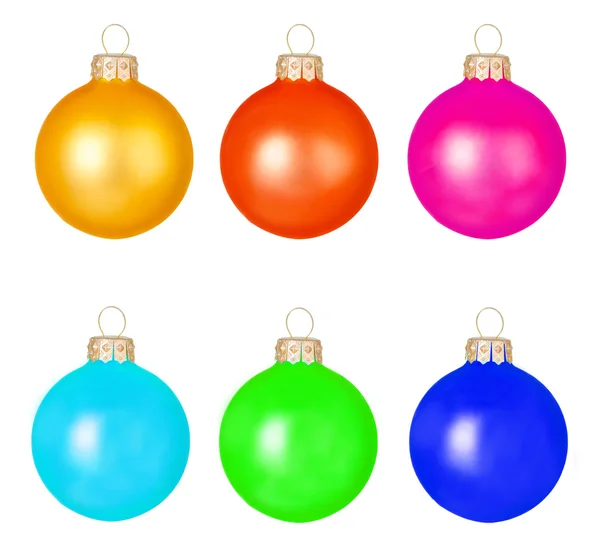 Boules de jouets de Noël multicolores — Photo