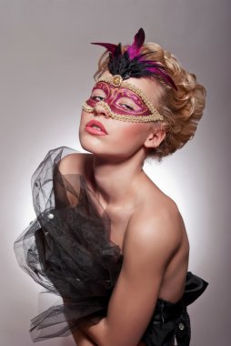 Venedik Maske içinde güzel bir kadın